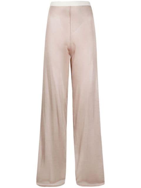 elasticated knitted trousers by MAISON MARGIELA