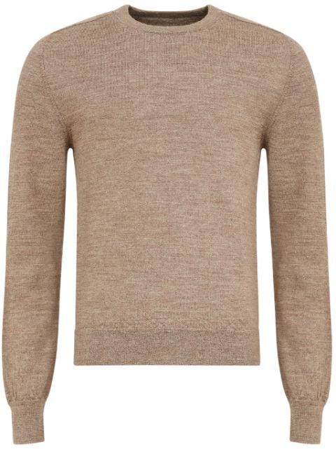 elbow-patch fine-knit cardigan by MAISON MARGIELA