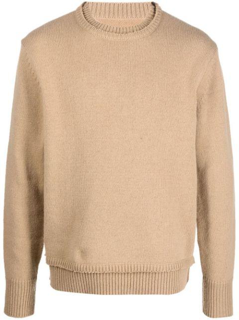 elbow-patch knitted jumper by MAISON MARGIELA