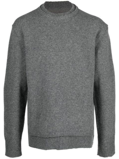 elbow-patch knitted sweater by MAISON MARGIELA