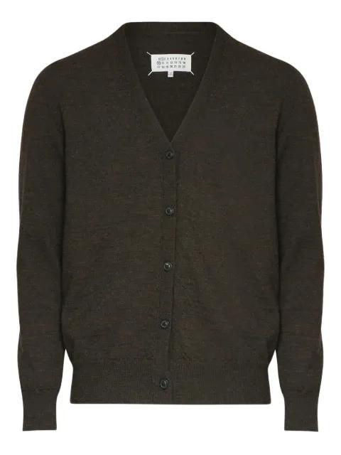elbow-patch wool cardigan by MAISON MARGIELA