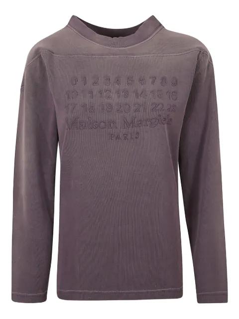 embossed long-sleeve top by MAISON MARGIELA