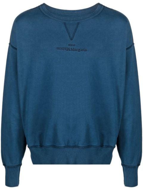 embroidered-logo detail sweatshirt by MAISON MARGIELA