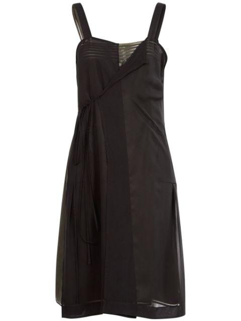 embroidered-logo midi dress by MAISON MARGIELA