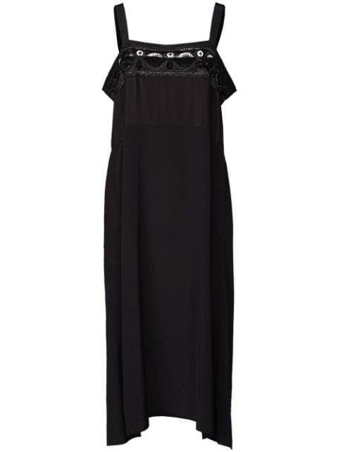 embroidered midi dress by MAISON MARGIELA