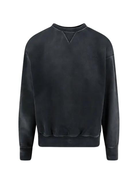 faded-effect logo-embroidered sweater by MAISON MARGIELA
