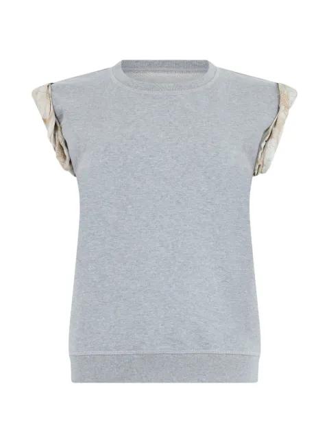 floral-print cap-sleeve sweater by MAISON MARGIELA