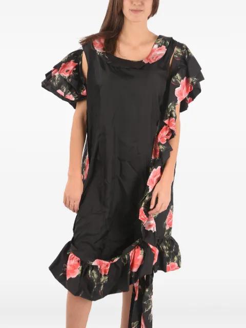 floral-print silk dress by MAISON MARGIELA