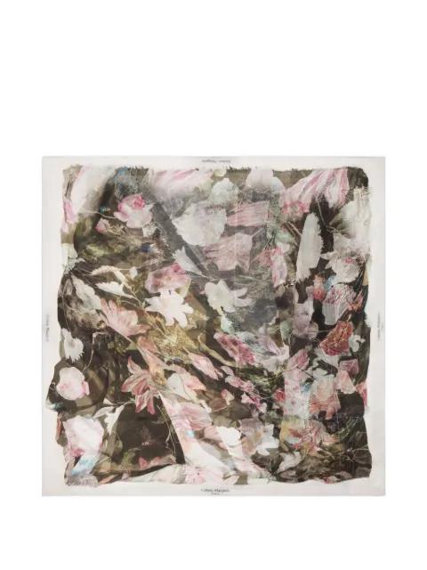 floral-print silk scarf by MAISON MARGIELA