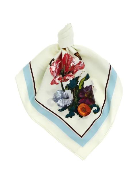floral-print silk scarf by MAISON MARGIELA