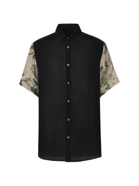 floral-sleeves shirt by MAISON MARGIELA