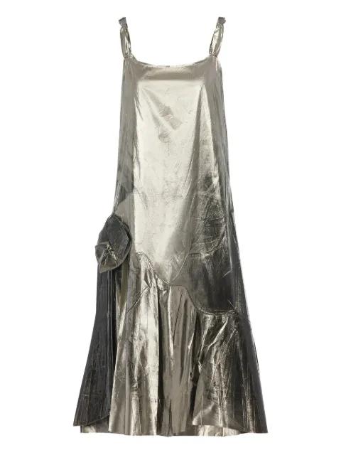 foiled midi dress by MAISON MARGIELA