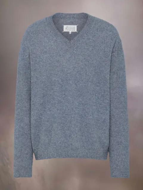four-stitch V-neck sweater by MAISON MARGIELA