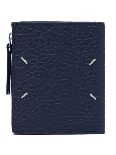 four-stitch grained leather wallet by MAISON MARGIELA