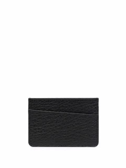 four-stitch leather card holder by MAISON MARGIELA