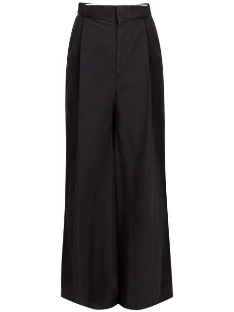 four-stitch logo palazzo trousers by MAISON MARGIELA