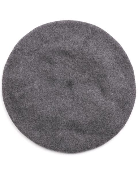 four stitch-logo virgin wool beret by MAISON MARGIELA