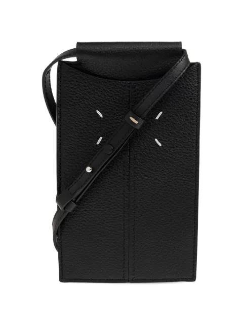 four-stitch pebbled leather crossbody bag by MAISON MARGIELA
