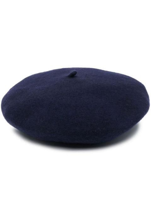 four-stitch wool beret by MAISON MARGIELA