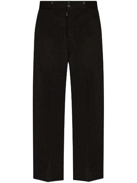 four-stitch wool trousers by MAISON MARGIELA
