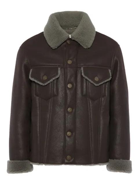 fur-collar jacket by MAISON MARGIELA