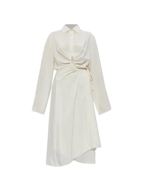 gathered-detail dress by MAISON MARGIELA