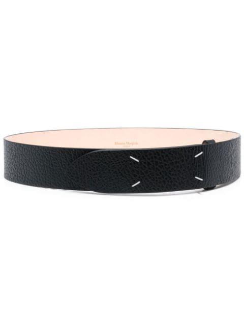 grained four-stitch belt by MAISON MARGIELA