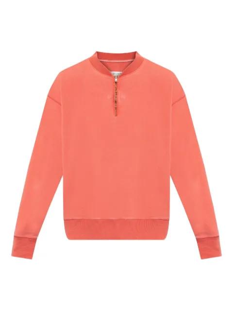 half-zip cotton sweatshirt by MAISON MARGIELA
