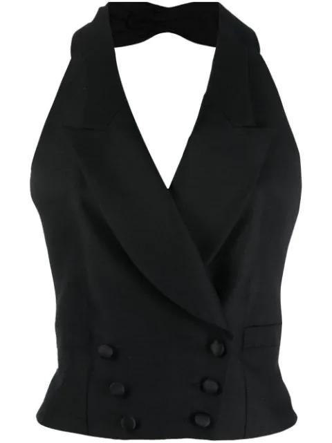 halterneck double-breasted waistcoat by MAISON MARGIELA