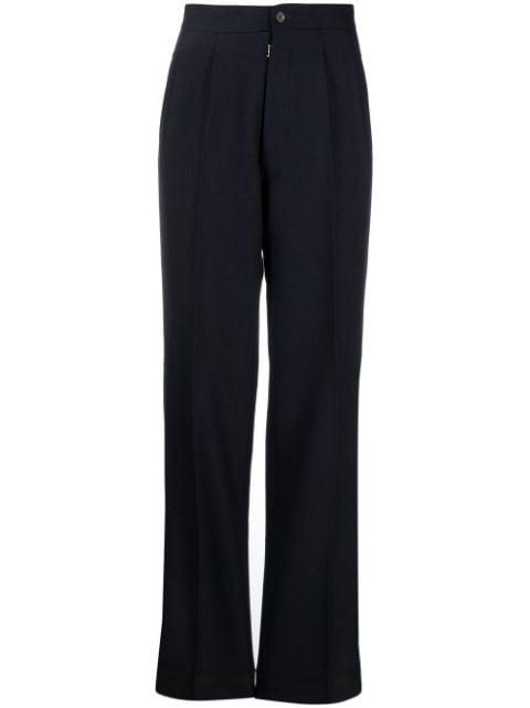 herringbone-pattern wool trousers by MAISON MARGIELA