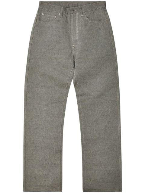 high-rise straight jeans by MAISON MARGIELA