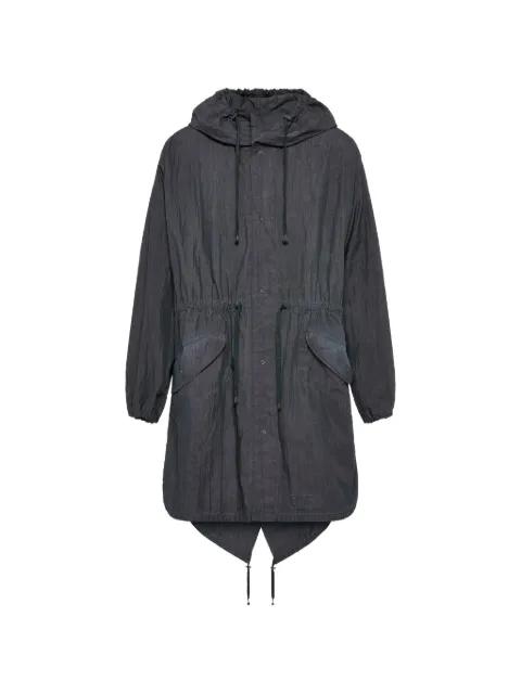 hoodied drawstring parka coat by MAISON MARGIELA