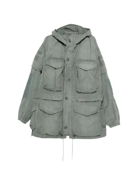 hoodied multi-pocket coat by MAISON MARGIELA