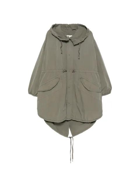hoodied pocketed coat by MAISON MARGIELA
