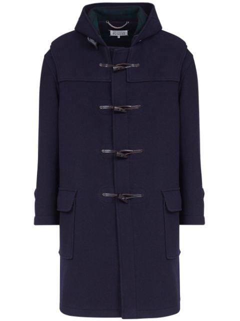 hoodied wool coat by MAISON MARGIELA