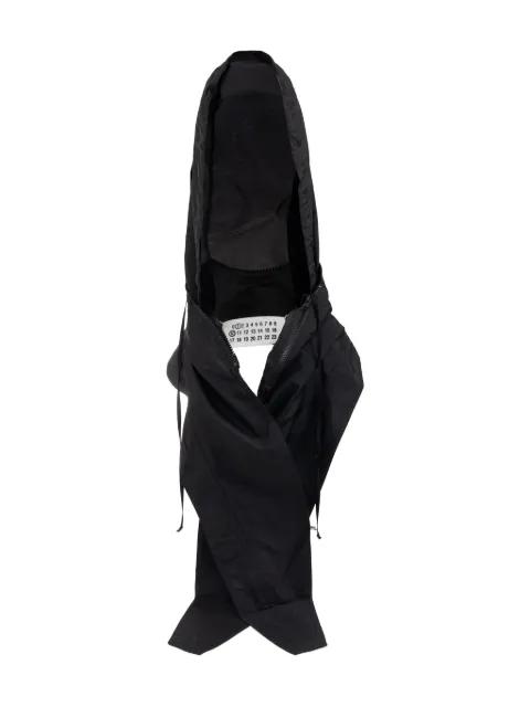 hoodied zip-up scarf by MAISON MARGIELA