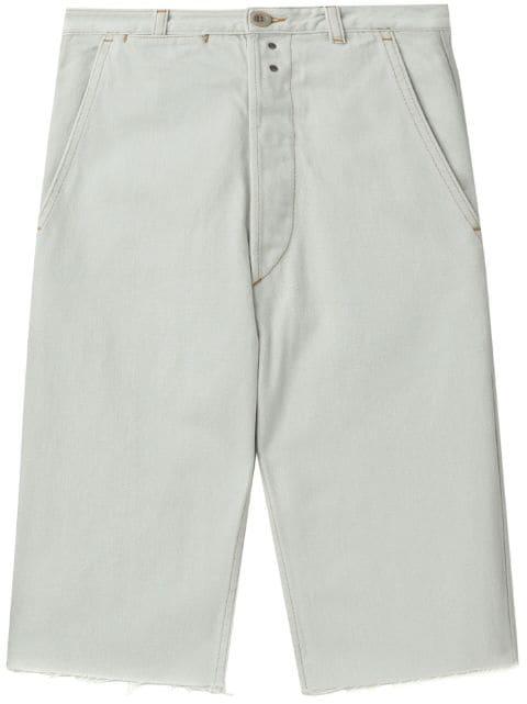knee-length denim shorts by MAISON MARGIELA