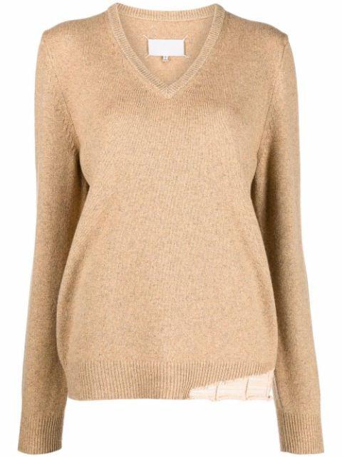 knitted V-neck jumper by MAISON MARGIELA