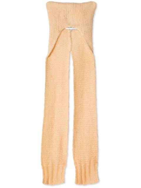 knitted scarf beanie by MAISON MARGIELA