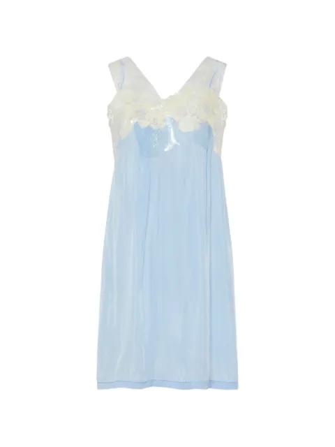 lace-trim mini dress by MAISON MARGIELA