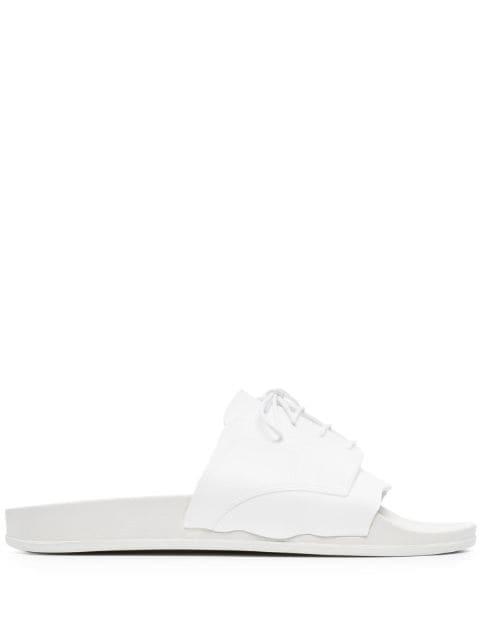 lace-up pool slides by MAISON MARGIELA