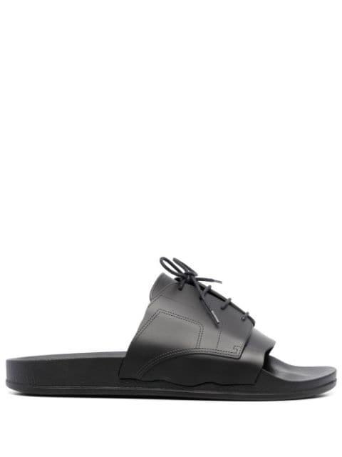lace-up pool slides by MAISON MARGIELA