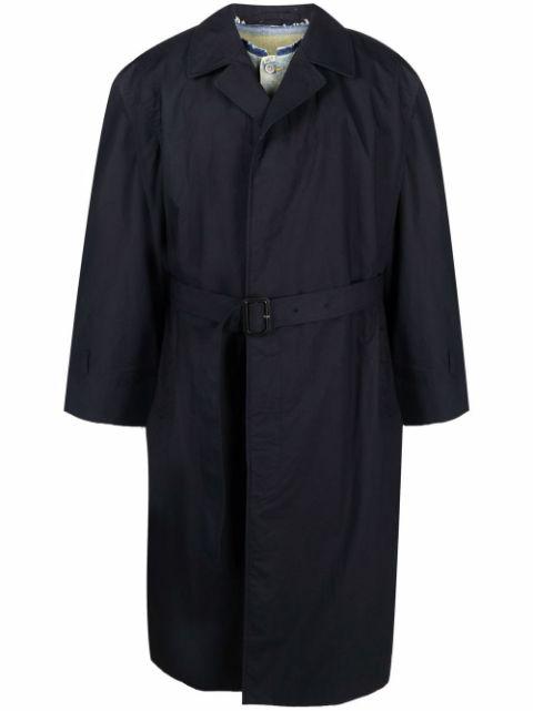 layered cotton trench coat by MAISON MARGIELA