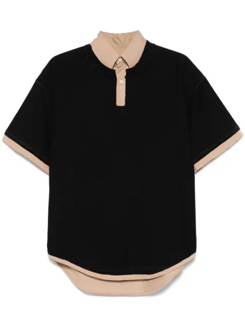 layered-effect polo shirt by MAISON MARGIELA