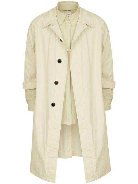layered trench coat by MAISON MARGIELA