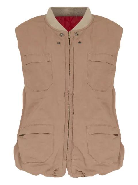 linen-blend waistcoat by MAISON MARGIELA