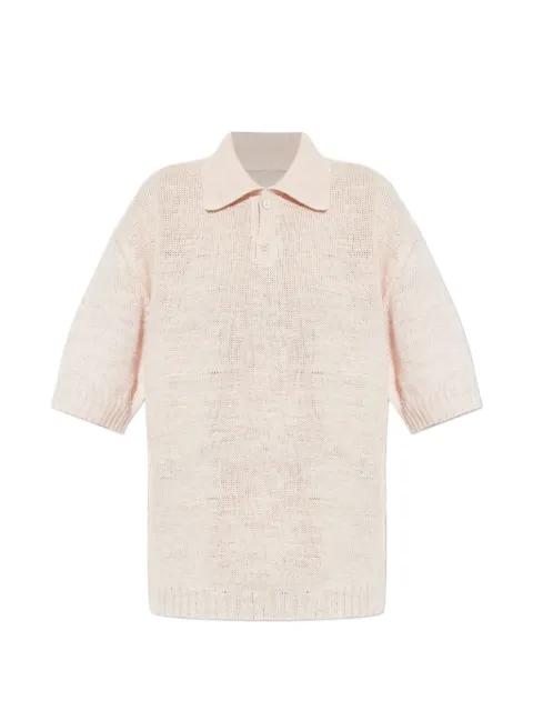 linen polo top by MAISON MARGIELA