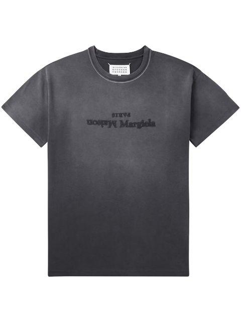 logo-embroidered cotton T-shirt by MAISON MARGIELA