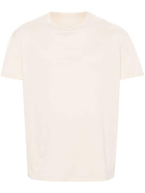logo-embroidered cotton T-shirt by MAISON MARGIELA