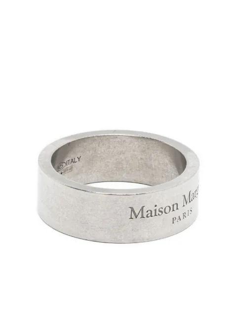 logo-engraved band ring by MAISON MARGIELA